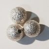Pärlarmband med Text & Hjärtan - Valfri färg/Text - Glittersilver