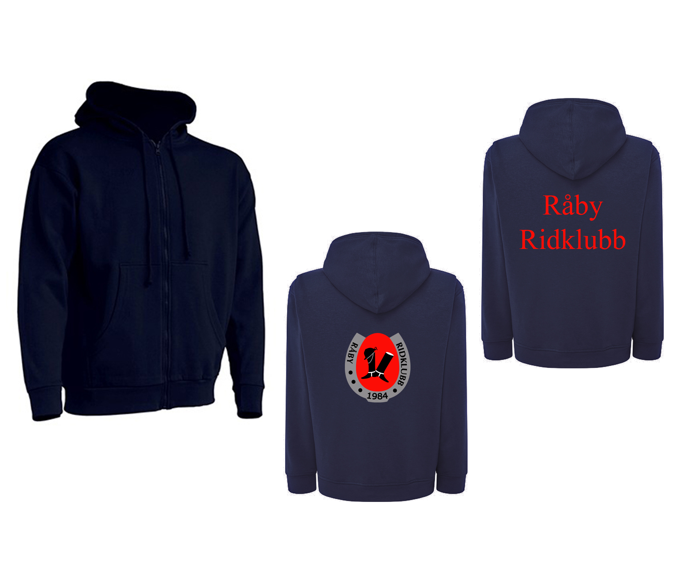 Zip Hoodie - Råby Ridklubb