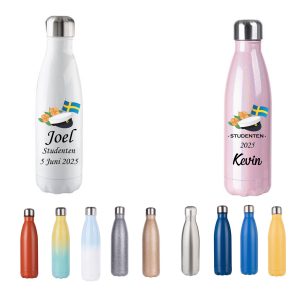 Dryckesflaska 500ml - Studenthatt med valfri Text