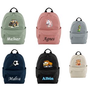 Premium Ryggsäck mini - Valfritt Motiv & Valfritt Namn/Text