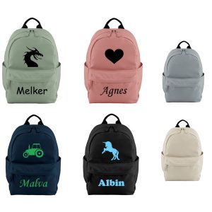 Premium Ryggsäck mini - Valfri symbol & Valfritt Namn