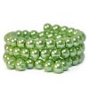 Pärlarmband med Text & Hjärtan - Valfri färg/Text - Grön