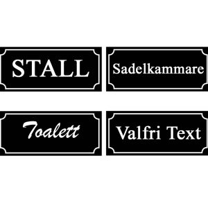 Rektangulär Skylt - Valfri design & Text