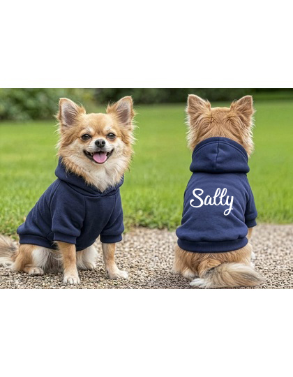 Hoodie Hund - Valfritt Tryck