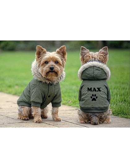 Parka Jacket Hund - Valfritt Tryck