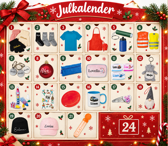 Personlig Julkalender Barn - Stor/Liten