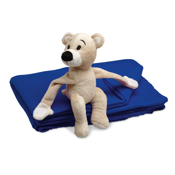 Fleece filt med Nalle- Med valfritt Namn/Text - Bild 4