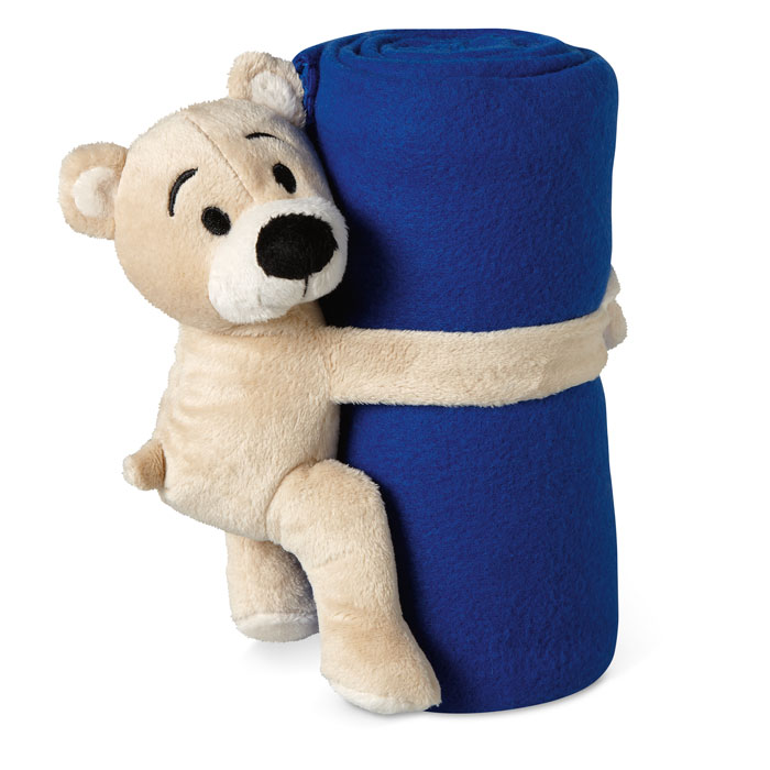 Fleece filt med Nalle- Med valfritt Namn/Text - Bild 3